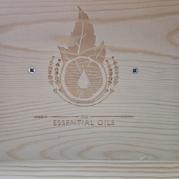 Essential Oil Box - Wooden Storage Box With Handle - Picture 5 of 6
